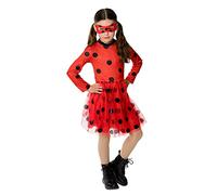 RUBIE'S Miraculous Officiel - Déguisement Robe Tutu Ladybug pour Enfant sans Masque - Taille Unique 5-8 ans. Idée Cadeau pour Carnaval, Halloween ou Anniversaire LadyBug Miraculous