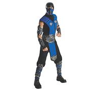 Mortal Kombat Sub Zero Costume pour Adulte, Bleu, défaut