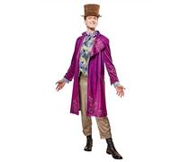 Rubies Movie Deluxe Willy Wonka Costume with Hat Adulte, comme sur l'image, Large Homme