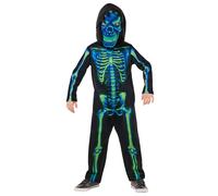 Rubie's Costume enfant Squelette vert fluo Officiel Taille 5-6 ans
