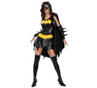 Rubie's Déguisement Batgirl/Batwoman De Luxe sous licence DC Femme L Noir Robe Cape Masque