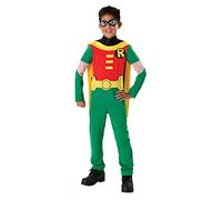 Rubie's Official DC Comic Teen Titan Robin Child Costume, Superhero Fancy Dress