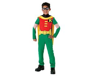 Rubie's Official DC Comic Teen Titan Robin Child Costume, Superhero Fancy Dress