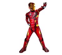 Rubies Costume Iron Man Premium pour garçons et filles, avec armure 3D et réacteur, couvre-bottes, masque et gants, officiel Marvel pour carnaval, Halloween, anniversaire, Noël
