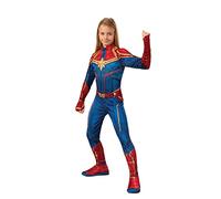 RUBIE'S Official Marvel, Captain Marvel Hero Suit Classic Childs Costume, Kids Superhero Fancy Dress
