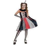 Rubie's Robe de clown 1001699S000 femme adulte fantaisie monochrome multicolore 38-40