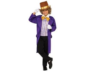 Rubie's Official Willy Wonka and The Chocolate Factory Childs Costume, Kids Book W haracter