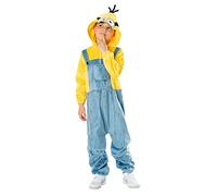 RUBIE'S Officiel Déguisement Minion Onesie Unisexe pour garçons et Filles Combinaison à Capuche, Officiel d'Universel, Minions pour Noël, Carnaval, Anniversaire, Fêtes et Halloween.