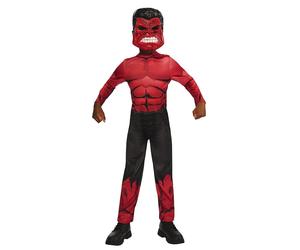 Rubie's Officiële Marvel Red Hulk klassieke kinderkostuum, superheldenkostuum vo