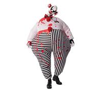 Rubies Officielle Creepy Gonflable Clown Halloween, Horreur, Adultes Costume - Taille Standard