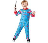 Rubies Offiziel Chucky Costume pour enfant Bleu Taille 2-3 ans