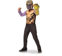 RUBIE'S Panoplie déguisement Thanos + Gant de l'infini - 7-8 ans Carnaval