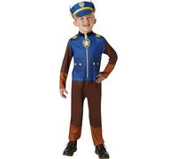 RUBIE'S Pat Patrouille Nickeodeon officiel - Déguisement Chase pour enfant Pat Patrouille - Taille 5-6 ans Halloween