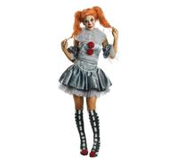 Rubies Pennywise IT Clown Costume officiel pour femme Film Pennywise Deluxe Adulte Taille L Carnaval