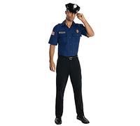 Rubies Police Office Adult Blue Costume Kit STD