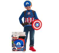 Rubie's Déguisement Marvel Captain America pour enfant Taille 4-6 ans