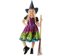 Rubies - Robe costumée Halloween - Fille BN4363 (128) (Violet/Noir/Vert)