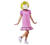 Rubie's Robe de costume Peanuts Sally pour femme et masque en mousse, comme sur l'image, Medium