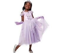 RUBIE'S Robe de Princesse Lavande pour Enfant - Taille 5-6 ans - Déguisement Luxe Robe de Princesse Fille avec Tiare et Gants - Costume Pour Carnaval, Halloween, Cadeau Anniversaire, Noël