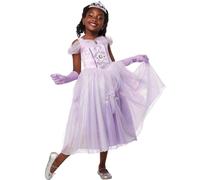 RUBIE'S Robe de Princesse Lavande pour Enfant - Taille 7-8 ans - Déguisement Luxe Robe de Princesse Fille avec Tiare et Gants - Costume Pour Carnaval, Halloween, Cadeau Anniversaire, Noël