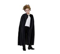 Rubie's Rubie's-12313-152 Dracula Vampire Cape pour Enfant Noir Taille Unique, Couleur Unie, 12313-152, 12 Ans
