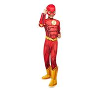 Rubie's Rubies Costume Officiel DC Superhero The Flash Deluxe pour Enfant Taille S 3-4 Ans Multicolore Halloween