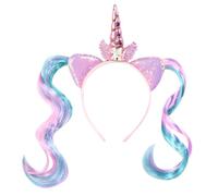 Rubies Serre-tête licorne rose avec mèches pour enfant