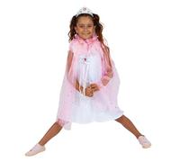 RUBIE'S Cape rose de princesse avec tiare et baguette argentée - Taille 5-8 ans