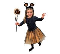 RUBIE'S Set Tutu Carnaval + 2 accessoires citrouille - Taille unique 4-7 ans