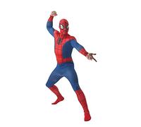 RUBIES - SPIDER-MAN - Marvel officiel - Déguisement ADULTE Classique Spider-Man. Taille XL. Costume Adulte avec Combinaison avec Attache Sangle sous les Pieds + Cagoule Halloween