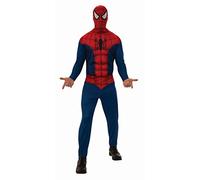 RUBIES - SPIDER-MAN - Marvel officiel - Déguisement ADULTE entrée de gamme Spider-Man. Taille Standard.Costume Adulte avec combinaison et cagoule en taille standard