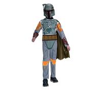 RUBIE'S Star Wars Officiel - Costume Boba Fett - Taille 3 à 8 Ans Aux Choix - Déguisement Classique Enfant avec Combinaison Imprimée, Cape et Masque - Prêt pour L'Aventure Galactique !