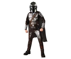 Rubies - Star Wars Officiel - Costume de Luxe The Mandalorian - Taille 5-6 Ans - Déguisement Enfant Costume de Luxe Le Mandalorien avec Combinaison, Cape et Masque - pour Carnaval, Hallowwen ou Noël