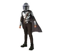 RUBIE'S Star Wars Officiel - Costume Le Mandalorien - Taille 3-4 Ans - Déguisement Classique Enfant avec Combinaison, Cape et Masque issus de la Série The Mandalorian - pour Hallowwen, Carnaval