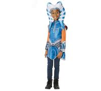 RUBIE'S Star Wars Officiel - Déguisement Classique Ahsoka enfant fille - Taille 7-8 Ans - Costume Tunique imrimée et Coiffe - Pour Halloween, Carnaval - Idée Cadeau de Noël