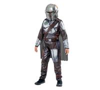 RUBIE'S STAR WARS Officiel - Déguisement de Luxe The Mandalorian - Taille 3-4 Ans - Costume avec Combinaison, Cape, Masque - Pour les Petits Aventuriers Galactiques Halloween