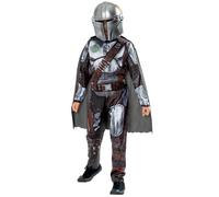 Rubies - STAR WARS officiel -Déguisement Luxe The Mandalorian Pour Enfant - Taille de 4 à 12 ans