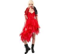 RUBIE'S Suicide Squad Officiel - Robe HARLEY QUINN - Déguisement Adulte Femme - Taille M - Costume Robe Rouge et 2 Brassards - Pour, Carnaval - Idée Cadeau de Noël