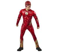 Rubie's The FLASH (MOVIE) COSTUME costume pour enfant, costume officiel, combinaison avec poitrine rembourrée, 1/2 masque, licence officielle pour carnaval, Halloween, fêtes et anniversaires