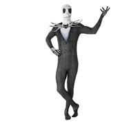 Rubie's The Nightmare Before Christmas 2nd Skin Jack Skellington Costume Noir