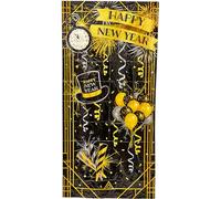 Rubie's Toile de Fond en Plastique pour Selfie du réveillon du Nouvel an, 1,5 x 1,5 m