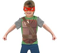 RUBIE'S Tortue Ninja TMNT- Accessoire pour Déguisement Set D'accessoire Kit Blister TMNT Tabard + 4 Loups en Couleur- Taille Standard - 154670