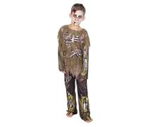 Rubies Zombie contagieux pour garçons et filles, mort-vivant, combinaison avec détails imprimés, licence officielle pour Halloween, fêtes, carnaval