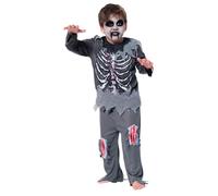 Rubies Zombie Répulsif pour garçons et filles, mort-vivant, combinaison avec détails imprimés, licence officielle pour Halloween, fêtes, carnaval