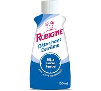 Rubigine, Détachant Bille Encre Feutre, 100 Ml - Lot De 4 - Détachant Extrême, Efficace Sur Tous Les Textiles Lavables, Préserve La Fibre Des Textiles - Fabrication Française
