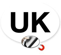 Rubigo Lot de 1 ou 2 autocollants magnétiques britanniques pour voiture - Autocollants GB pour voiture - Aimant de voiture britannique - Taille réglementaire - Résistant aux intempéries et à la