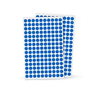 Rubigo Lot de 1500/3000 pastilles autocollantes colorées de 8 mm en 10 couleurs assorties pour calendriers, planificateurs, artisanat, bureau et école (bleu, 3 000 points)