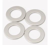 Rubigo Lot de 25 rondelles M16, M16 x 30 x 3 mm, en acier inoxydable A2 304, grandes rondelles rondes unies pour vis, boulons