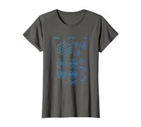 Rubik Puzzle de compétition en Forme de Cube breveté T-Shirt, Femme, Asphalte, XL