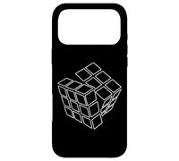Rubik Rubix Rubic Cube Awesome Line Art Solution pour résoudre Les problèmes Coque pour iPhone 17 Pro Max
